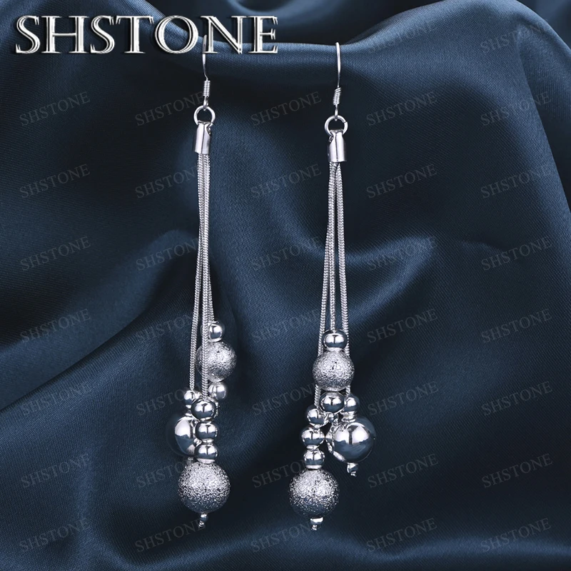 Hot Sell 925 Sterling Silver Smooth Frosted Beads Drop Earrings Women Birthday Christmas Gifts Party Jewelry Elegant Accessories
Hot Sell 925 Sterling Silver Smooth Frosted Beads Drop Earrings Women Birthday Christmas Gifts Party Jewelry Elegant Accessories