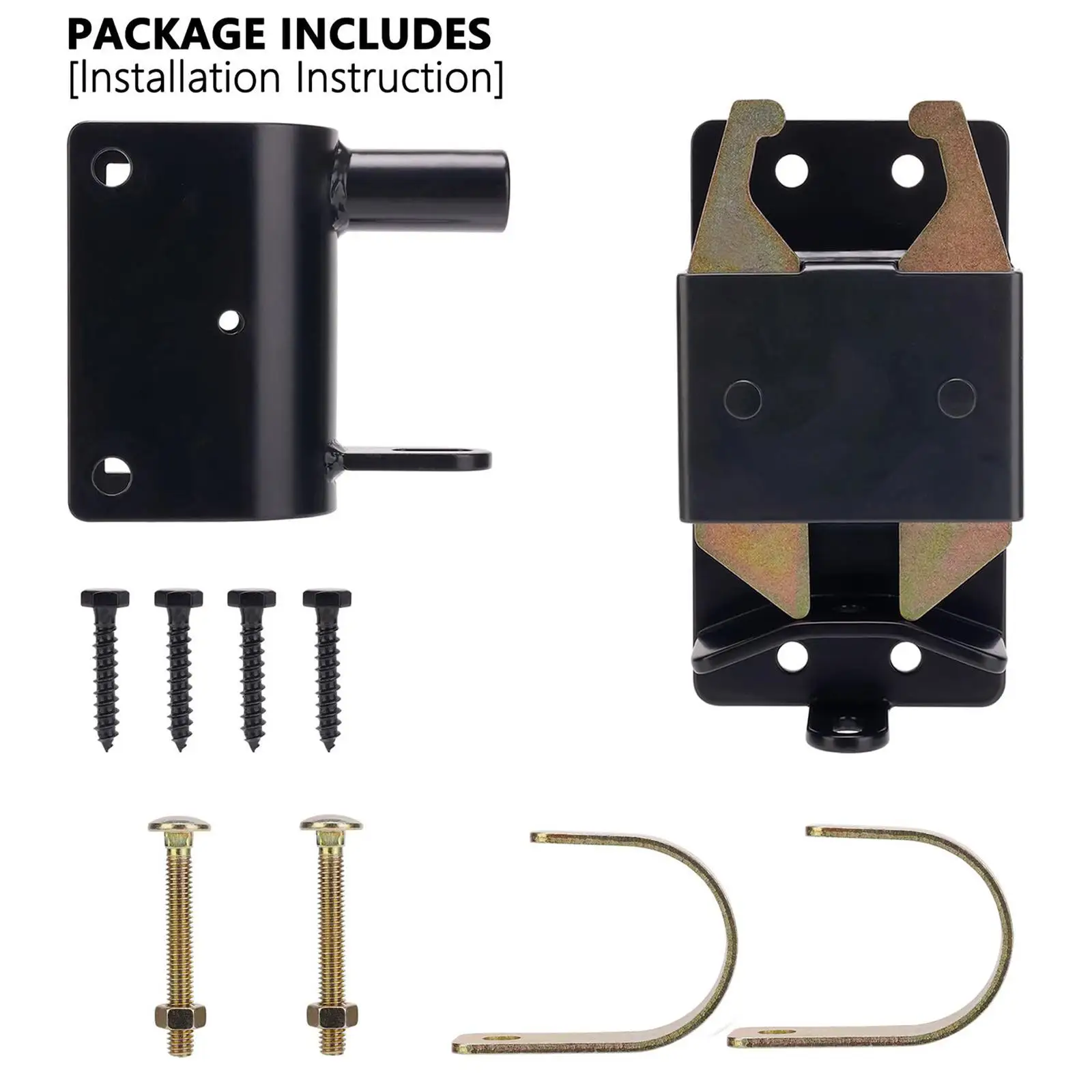 Two Way Lockable Gate Latch Fence Gate Latch Steel for Round Square Tubes Easy to Installat Heavy Duty for Ranches Stables
Two Way Lockable Gate Latch Fence Gate Latch Steel for Round Square Tubes Easy to Installat Heavy Duty for Ranches Stables