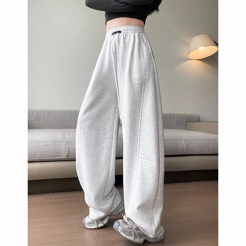 2025 женские корейские модные брюки с высокой талией, женские мешковатые тонкие прямые брюки, женские однотонные спортивные штаны для бега
2025 женские корейские модные брюки с высокой талией, женские мешковатые тонкие прямые брюки, женские однотонные спортивные штаны для бега