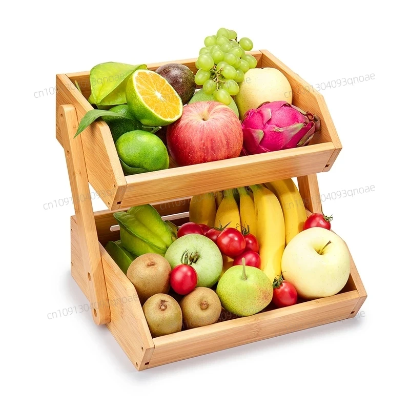Bamboo 2 Tier Fruit & Vegetable Basket for Kitchen Counter wood Fruit Stand Storage Holder For Fruit, Vegetables, Snacks,bread
Bamboo 2 Tier Fruit & Vegetable Basket for Kitchen Counter wood Fruit Stand Storage Holder For Fruit, Vegetables, Snacks,bread
