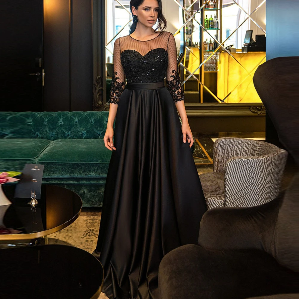 Muslim Sexy Lace Applique Beads Wedding Evening Dresses 3/4 Sleeves Backless Button Prom Gowns Saudi Arabic robes de soirée
Muslim Sexy Lace Applique Beads Wedding Evening Dresses 3/4 Sleeves Backless Button Prom Gowns Saudi Arabic robes de soirée