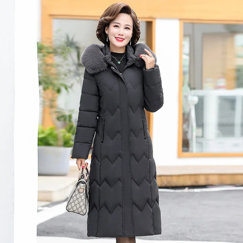 Mom's Oversized Down Jacket, Middle-aged and Elderly Women's Clothing, Knee Length Cotton Jacket, Wide Lady Warm Cotton Jacket
Mom's Oversized Down Jacket, Middle-aged and Elderly Women's Clothing, Knee Length Cotton Jacket, Wide Lady Warm Cotton Jacket