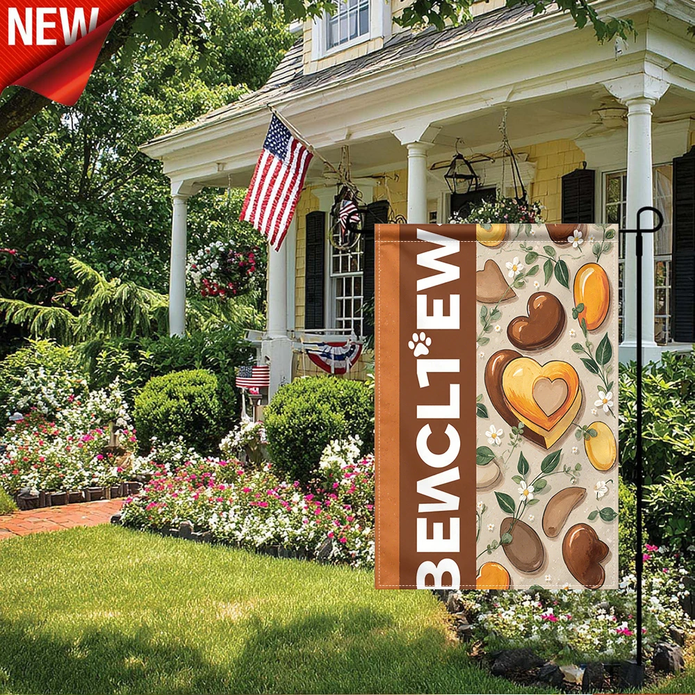 1PC, Heart Pattern Garden Flag Floral Print Outdoor Decorative Yard Banner for Patio Lawn
1PC, Heart Pattern Garden Flag Floral Print Outdoor Decorative Yard Banner for Patio Lawn