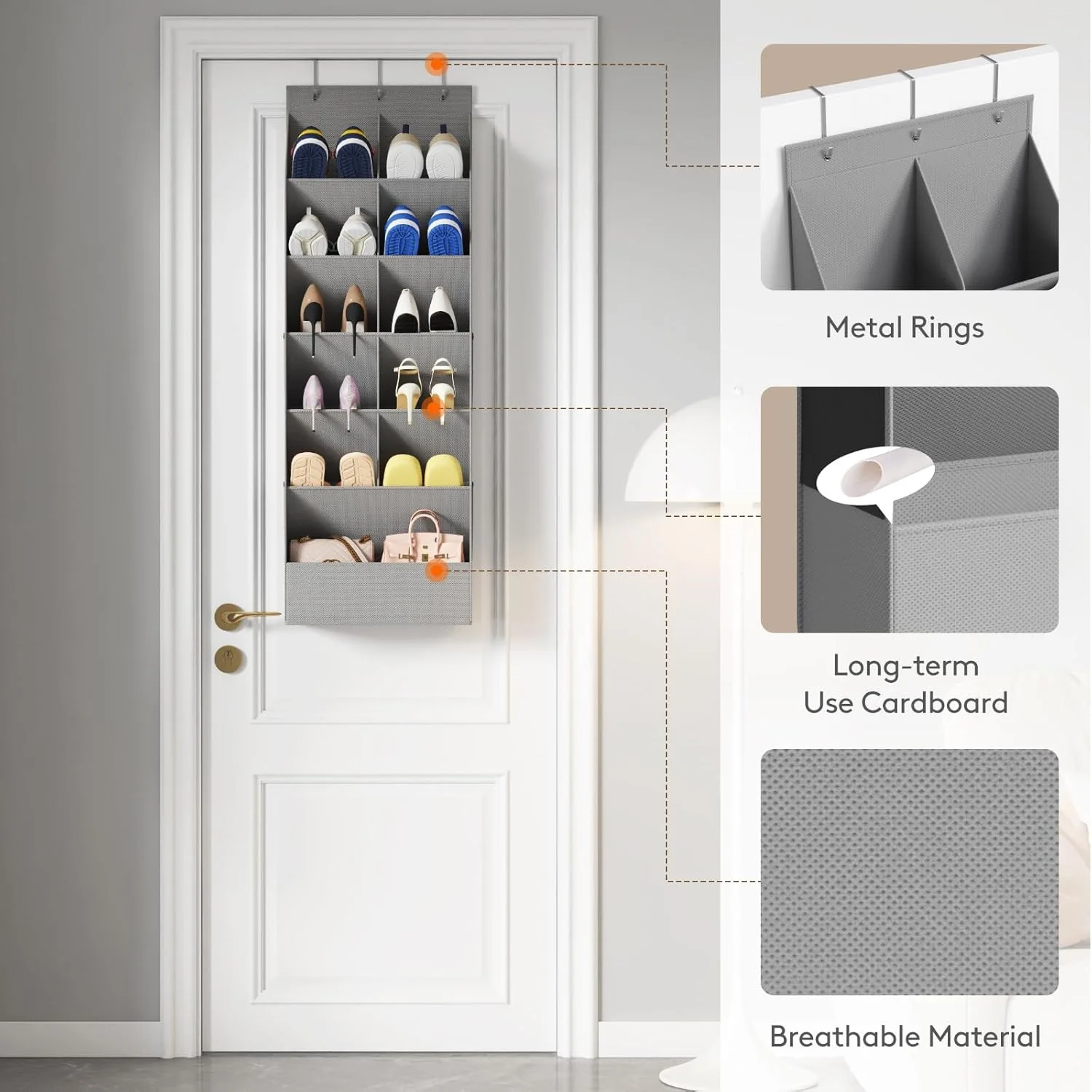 2pcs Large Over Door Hanging Shoe Organiser Behind The Door Storage Bag Multi-Pockets Wall Storage Bags Non-Woven Storage
2pcs Large Over Door Hanging Shoe Organiser Behind The Door Storage Bag Multi-Pockets Wall Storage Bags Non-Woven Storage