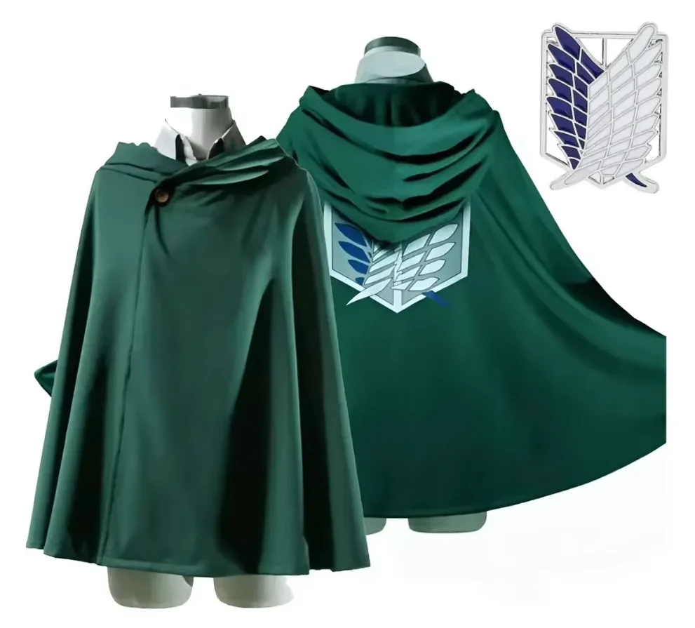 Cosplay Costume Anime Cloak Brooch Green Cape Men Clothes Women Kids Halloween Park Performance Christmas Party Birthday Gifts
Cosplay Costume Anime Cloak Brooch Green Cape Men Clothes Women Kids Halloween Park Performance Christmas Party Birthday Gifts