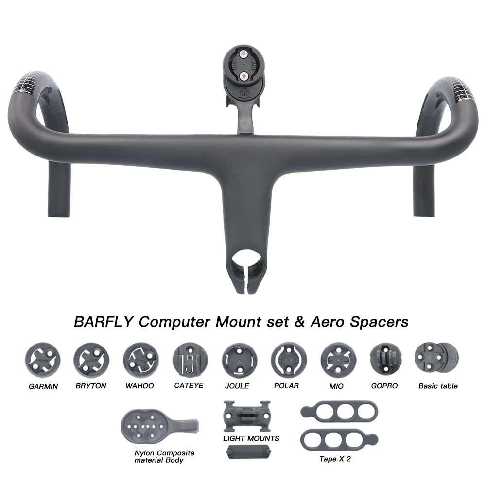 265g only Ultra Light carbon fiber road bike integrated Handlebar True T1000 carbon made
265g only Ultra Light carbon fiber road bike integrated Handlebar True T1000 carbon made