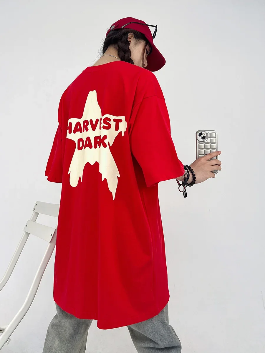 2024 Korean Fashion Women T-shirt Simple Funny Printed 100% Cotton Tees Summer O-Neck Loose Tops Street Casual Female Clothes
2024 Korean Fashion Women T-shirt Simple Funny Printed 100% Cotton Tees Summer O-Neck Loose Tops Street Casual Female Clothes