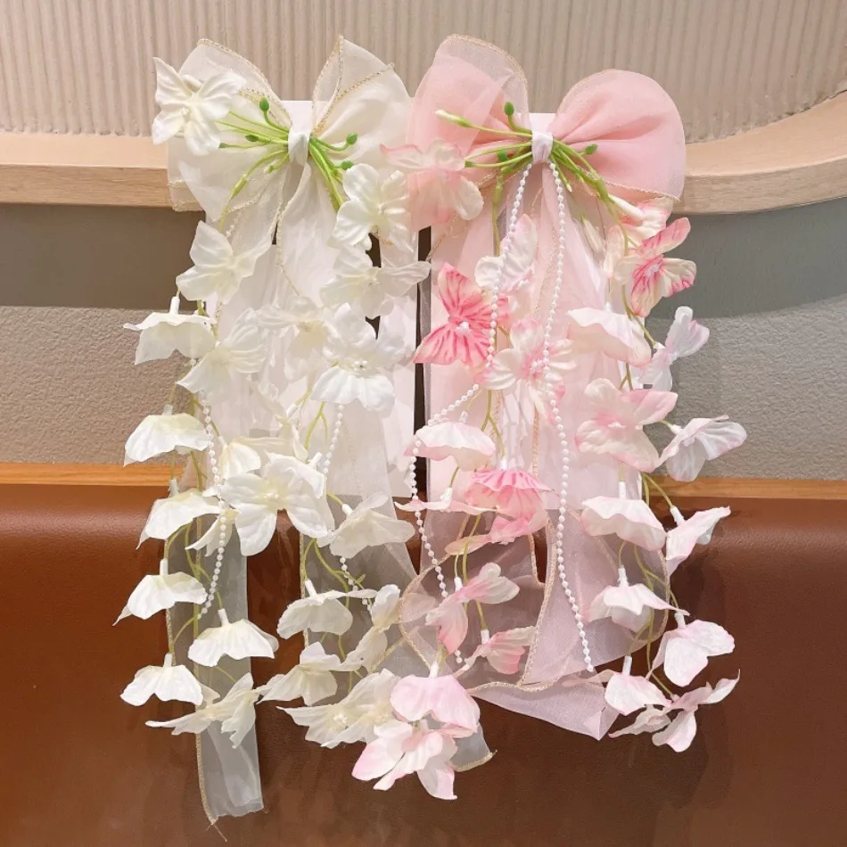 New Lily of the Valley Bow Hairpin Headgear Girls Flower Ribbon Hairpin Back Head Flower Hairpin Jewelry Antique Hair Clip ZX07
New Lily of the Valley Bow Hairpin Headgear Girls Flower Ribbon Hairpin Back Head Flower Hairpin Jewelry Antique Hair Clip ZX07