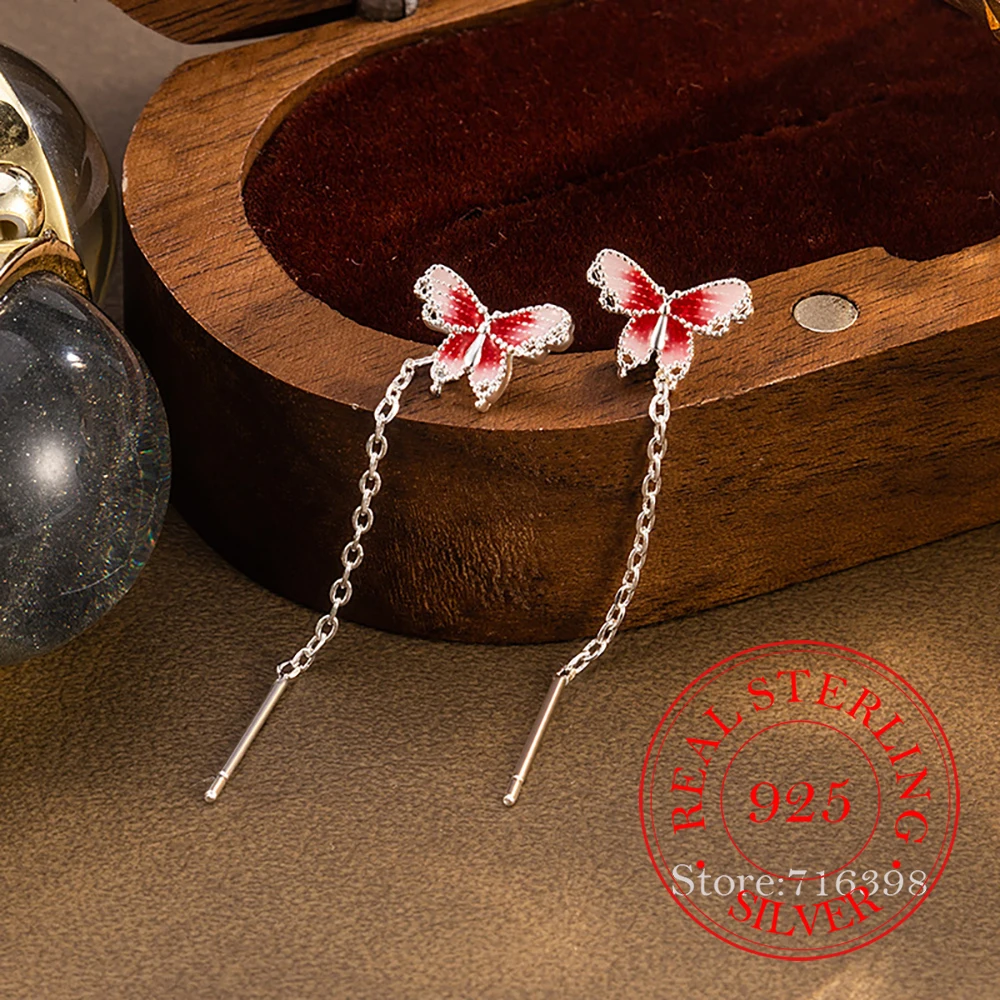 Ювелирные изделия из стерлингового серебра 925, роскошные красные серьги-капли с градиентом и бабочкой для женщин, ювелирные изделия для свадебной вечеринки для девочек, подарок другу
Ювелирные изделия из стерлингового серебра 925, роскошные красные серьги-капли с градиентом и бабочкой для женщин, ювелирные изделия для свадебной вечеринки для девочек, подарок другу