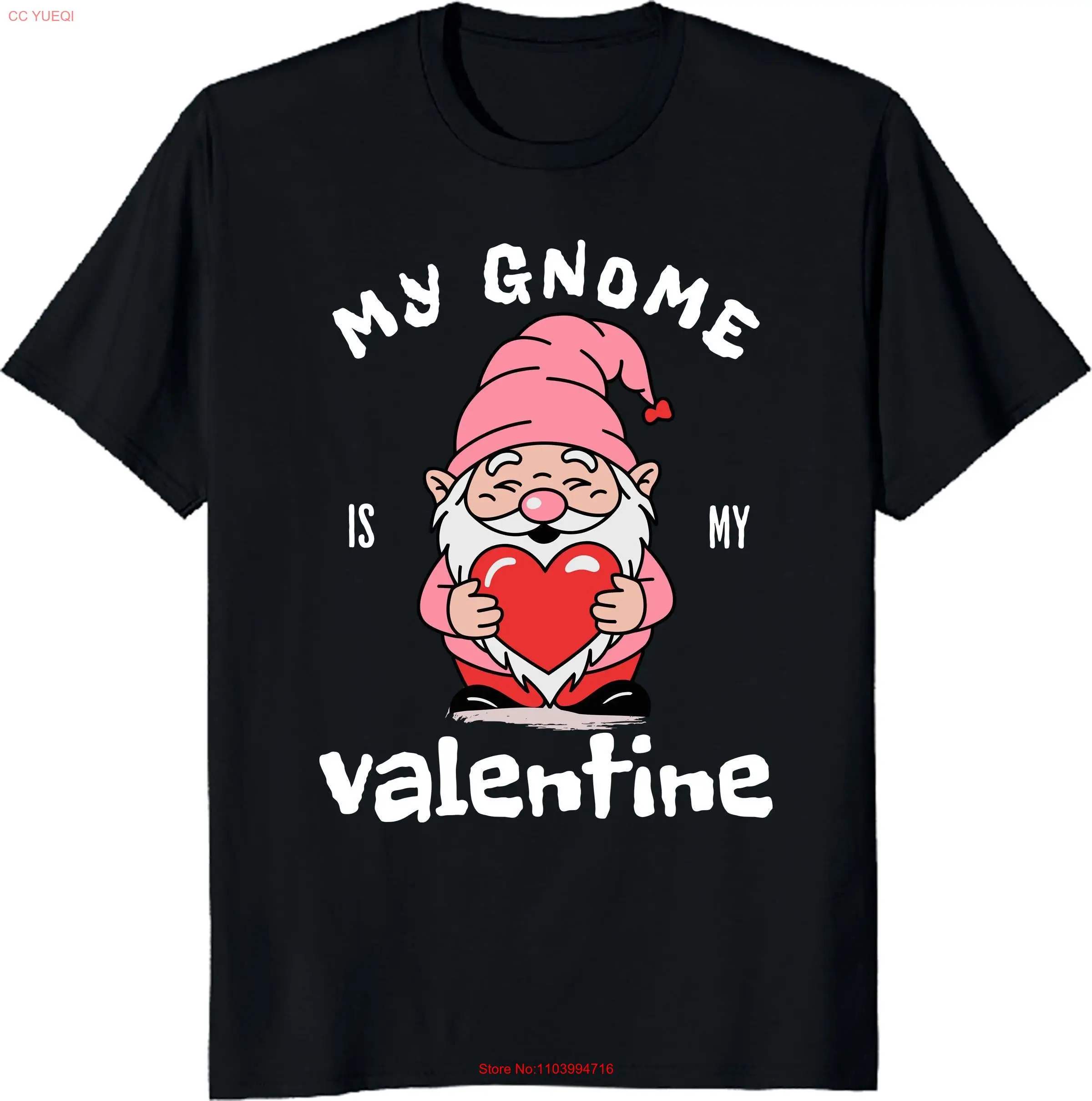 Funny T Shirt Valentine's Day Gnome Love Holding Red Heart long or short sleeves
Funny T Shirt Valentine's Day Gnome Love Holding Red Heart long or short sleeves