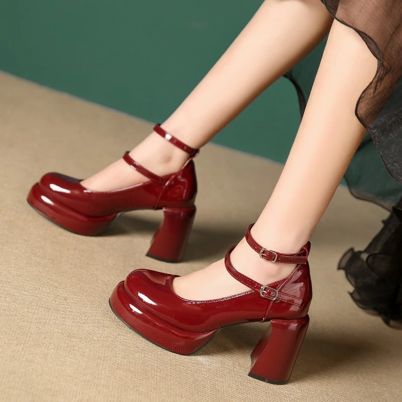 New Women Pumps Shoes Fashion Cross Strap Ladies Shallow Dress Mary Jane Shoes Female Elegant High Heel Footwear Platform Heels
New Women Pumps Shoes Fashion Cross Strap Ladies Shallow Dress Mary Jane Shoes Female Elegant High Heel Footwear Platform Heels