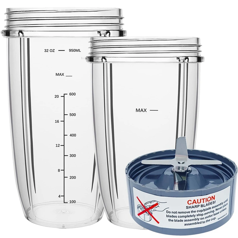 CQMF-Blender Replacement Parts For Nutri Bullet 600W/900W Pro , 32Oz & 24Oz Cups With Replacement Extractor Blade
CQMF-Blender Replacement Parts For Nutri Bullet 600W/900W Pro , 32Oz & 24Oz Cups With Replacement Extractor Blade