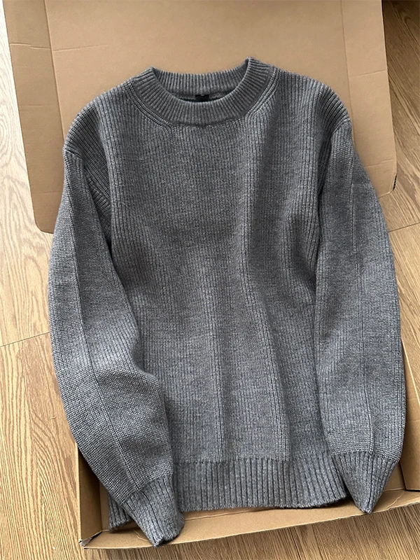 ay Lazy round Ne Men's Sweater Loose Knitted Long Sve Thiened Autumn Bot Line irt Casual Sle Polyester Fiber
ay Lazy round Ne Men's Sweater Loose Knitted Long Sve Thiened Autumn Bot Line irt Casual Sle Polyester Fiber