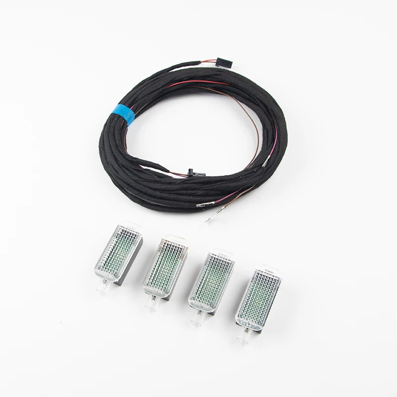 4PCS LED Interior Footwell Lights Cable for Audi A4 A5 B8 B9 Q3 Q5 A6 Indoor lighting lamp Led seat lamp Foot lamp Ambience
4PCS LED Interior Footwell Lights Cable for Audi A4 A5 B8 B9 Q3 Q5 A6 Indoor lighting lamp Led seat lamp Foot lamp Ambience