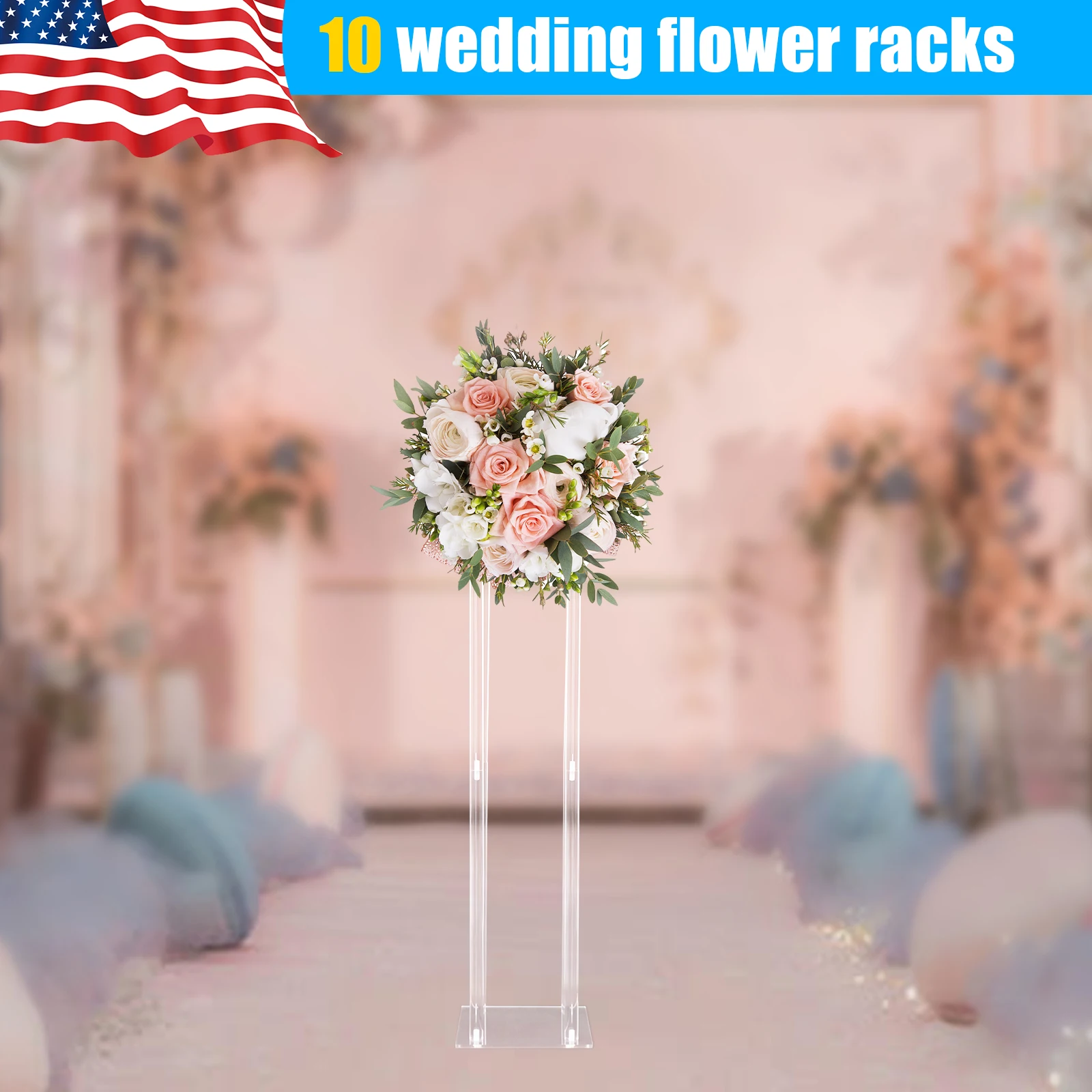 Acrylic Wedding Centerpieces 10 Pcs 20x20x80cm Clear Column Flower Stand Modern Party Decor for Wedding Birthday Home Decor
Acrylic Wedding Centerpieces 10 Pcs 20x20x80cm Clear Column Flower Stand Modern Party Decor for Wedding Birthday Home Decor