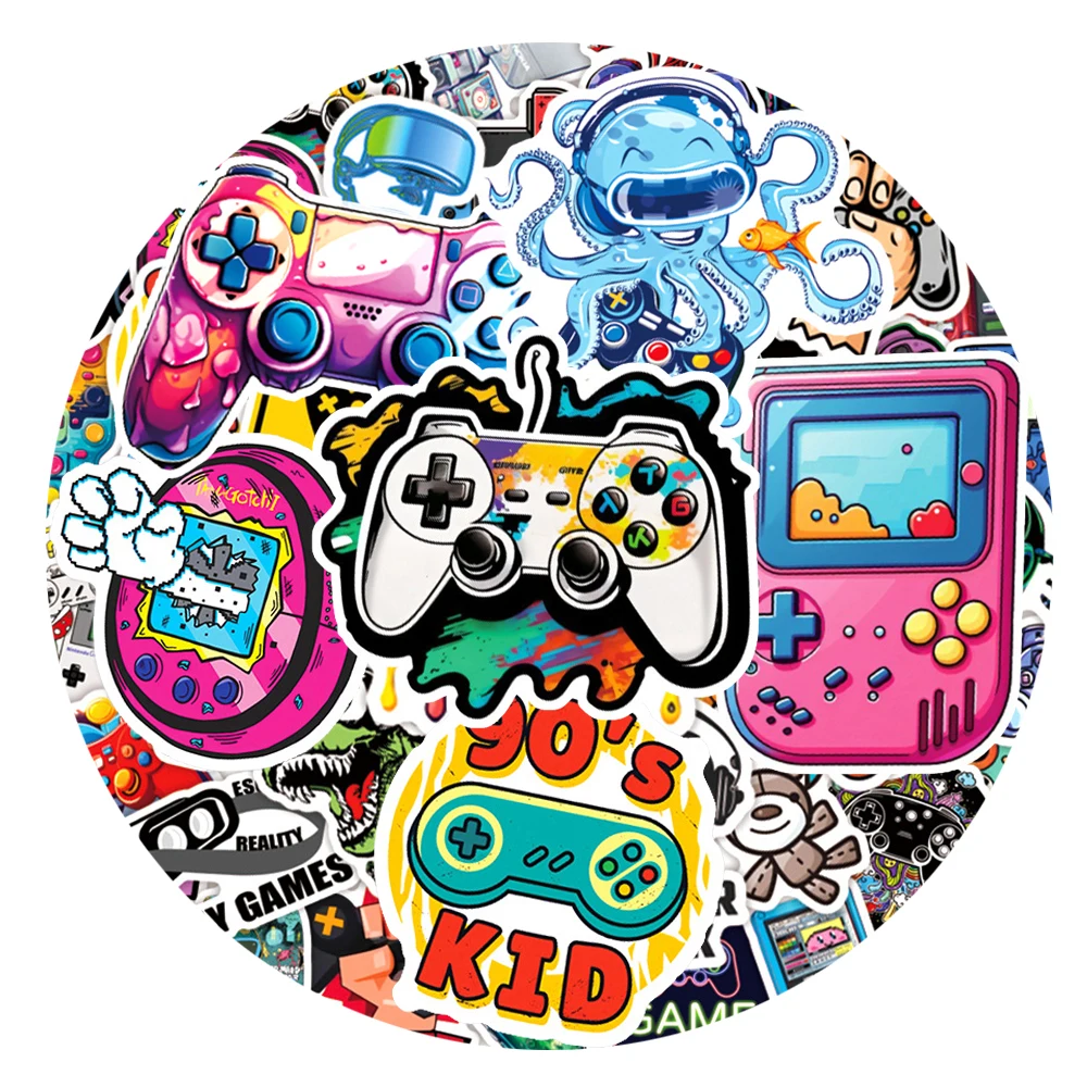 10/30/50pcs Cool Game Console Cartoon Stickers Joystick Graffiti Decals Waterproof DIY Laptop Phone Bike Guitar Sticker Packing
10/30/50pcs Cool Game Console Cartoon Stickers Joystick Graffiti Decals Waterproof DIY Laptop Phone Bike Guitar Sticker Packing