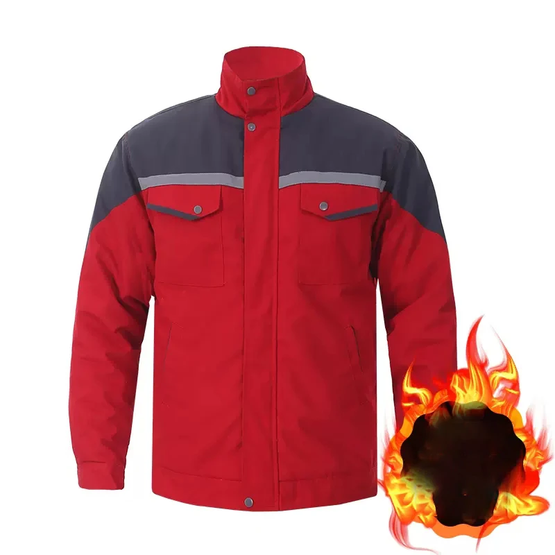Cotton Padded Winter Jacket for Men with Reflective Stripes Safety Jacket Reflective Hi Vis Workwear Men Working Uniform
Cotton Padded Winter Jacket for Men with Reflective Stripes Safety Jacket Reflective Hi Vis Workwear Men Working Uniform
