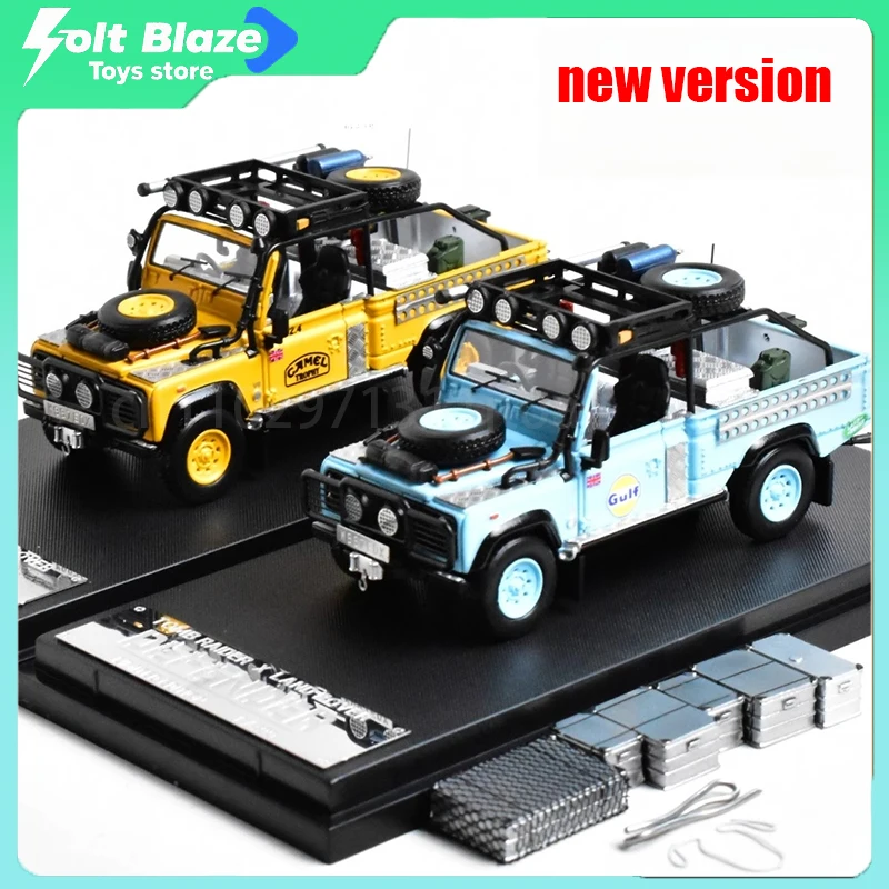 SW 1/64 Land Rover Defender Camel Trophy Gulf, литая под давлением модель автомобиля, имитация статической комнаты, модели автомобилей, легкосплавные автомобили, подарок для мальчика
SW 1/64 Land Rover Defender Camel Trophy Gulf, литая под давлением модель автомобиля, имитация статической комнаты, модели автомобилей, легкосплавные автомобили, подарок для мальчика