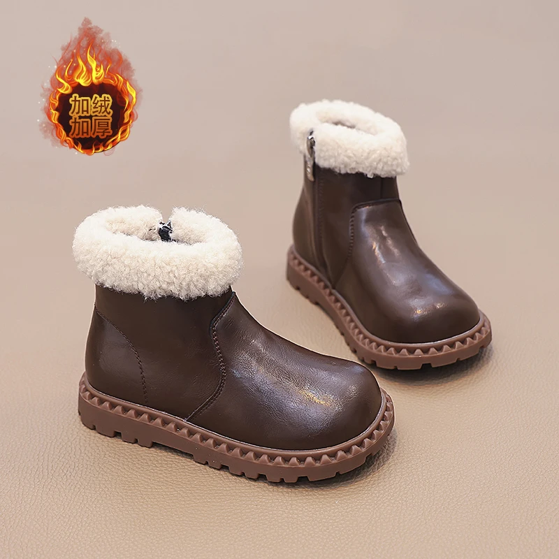 Water Resistant Slip-On Snow Boots Thick Fleece Store Heat, Anti-Slip Wearproof Light Chafe-Free Casual Winter Daily Footwear
Water Resistant Slip-On Snow Boots Thick Fleece Store Heat, Anti-Slip Wearproof Light Chafe-Free Casual Winter Daily Footwear