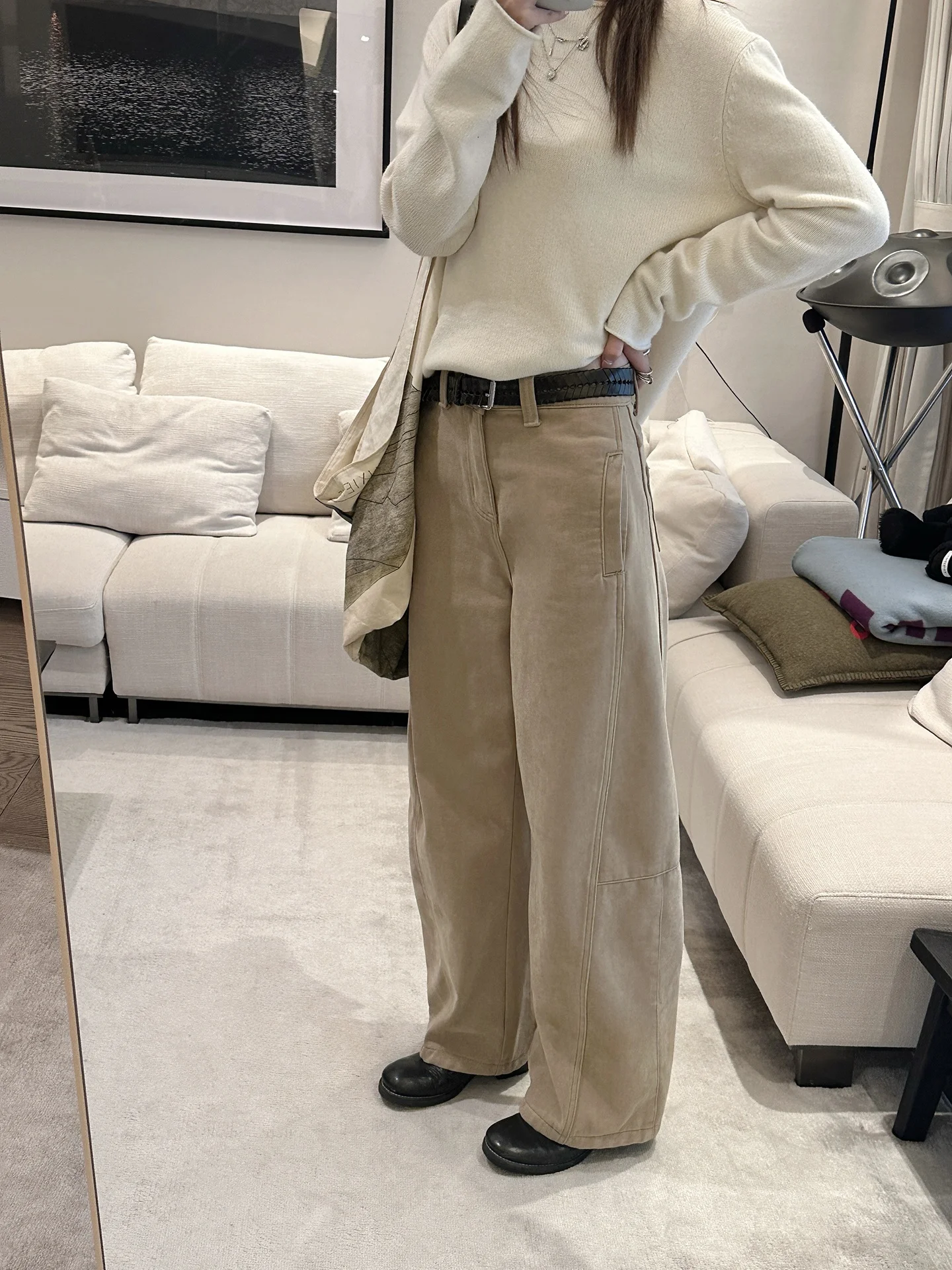 Fly Fighter F Attidue Casual Wide Leg Pants with Fleece Sand And Stone Color Division Line Slimming Casual Pants
Fly Fighter F Attidue Casual Wide Leg Pants with Fleece Sand And Stone Color Division Line Slimming Casual Pants