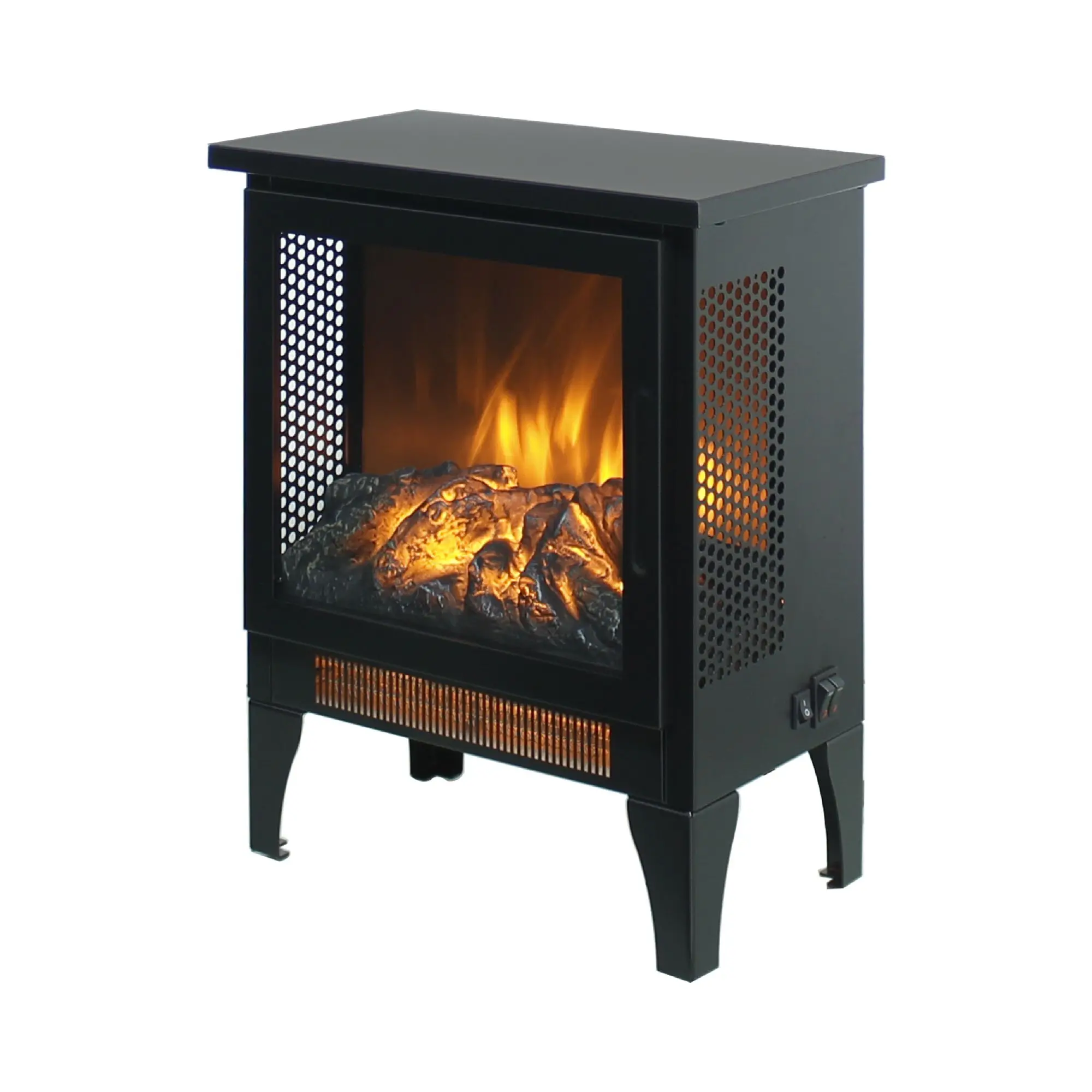 D0100XU6HTA Electric Fireplace Stove Heater 17 Inch Freestanding Design Realistic 3D Flame Effect 1500W Metal Black
D0100XU6HTA Electric Fireplace Stove Heater 17 Inch Freestanding Design Realistic 3D Flame Effect 1500W Metal Black