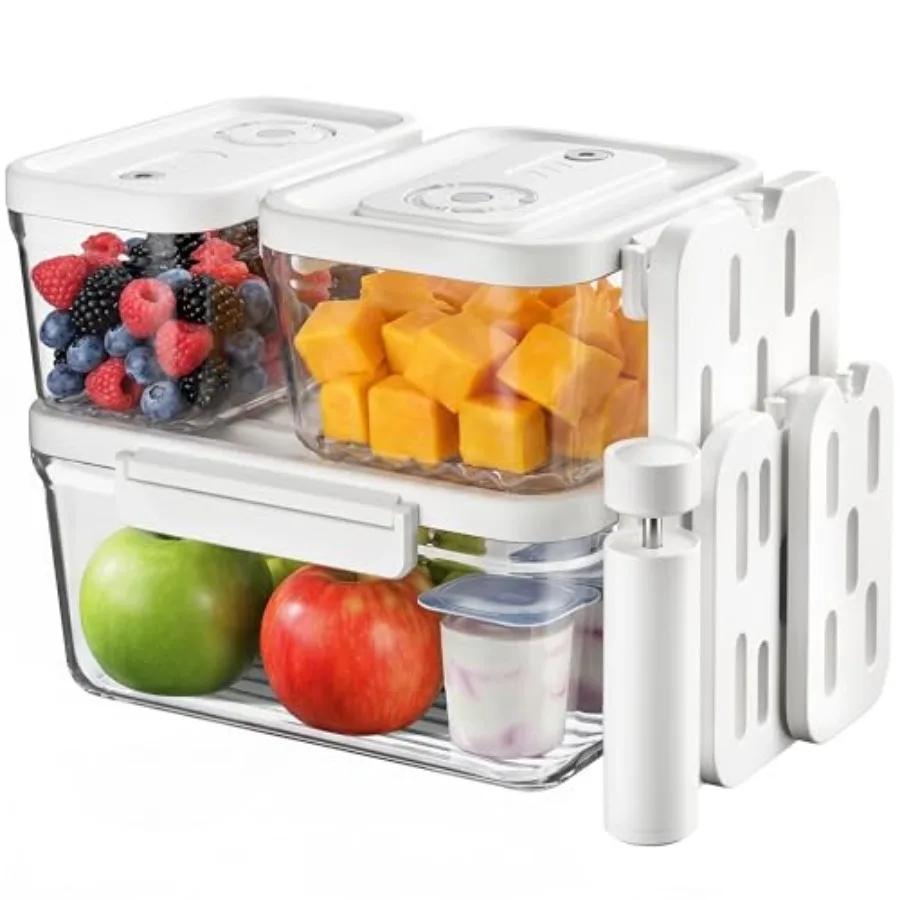 Food Storage Containers with Lids Airtight Set, BPA Free, Portable Vacuum Container Set with Ice Packs for Lunch Boxes and Cool
Food Storage Containers with Lids Airtight Set, BPA Free, Portable Vacuum Container Set with Ice Packs for Lunch Boxes and Cool