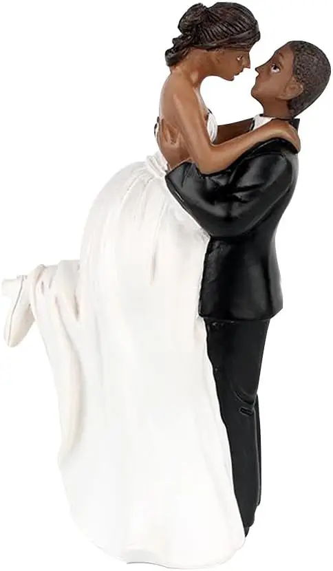 Groom Lift Bride African American Wedding Cake Topper
Groom Lift Bride African American Wedding Cake Topper