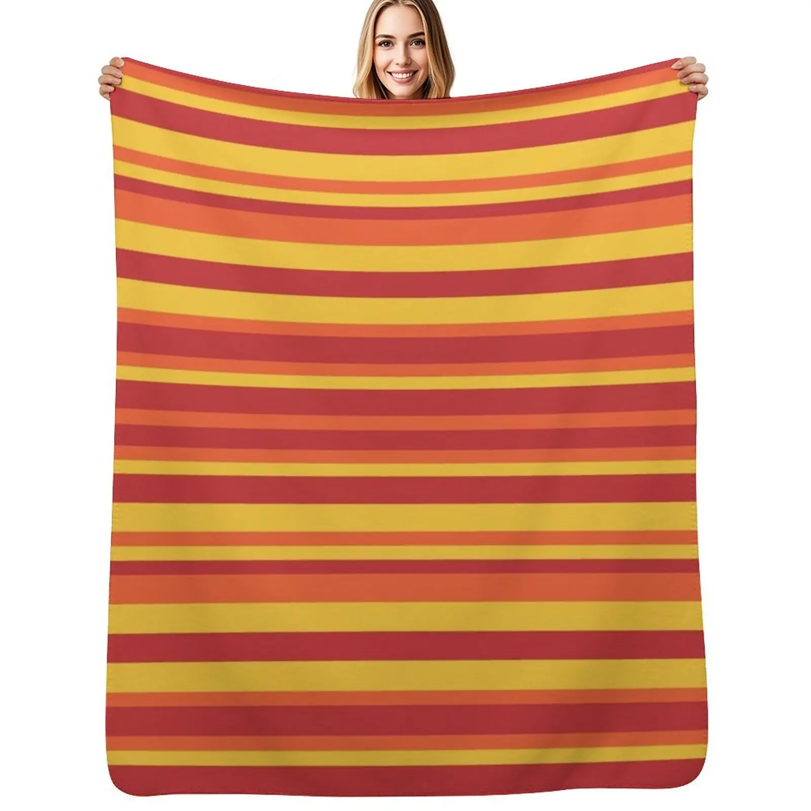 Red Orange and Yellow Special Vintage Stripes Throw Blanket Soft Breathable Blanket for Night Sleeping
Red Orange and Yellow Special Vintage Stripes Throw Blanket Soft Breathable Blanket for Night Sleeping