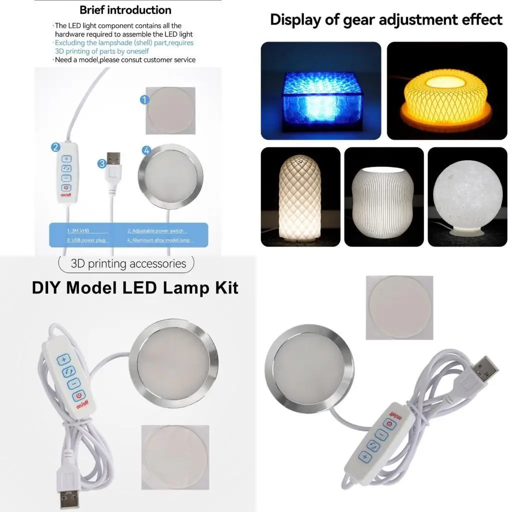 31BA Thin Aluminum Alloy Creative Model Lamp for 3D Printer DIY Enthusiasts
31BA Thin Aluminum Alloy Creative Model Lamp for 3D Printer DIY Enthusiasts