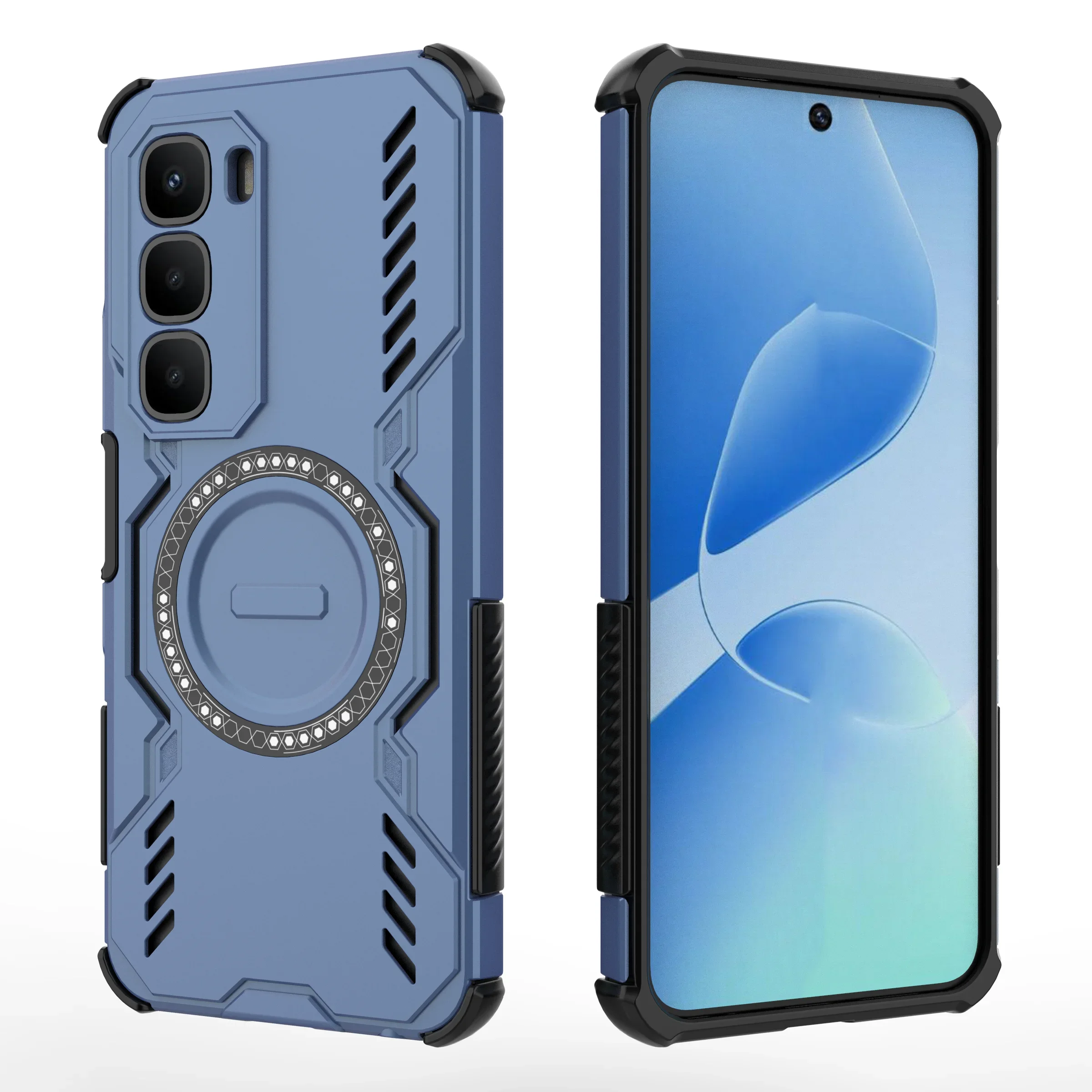 Бронированный чехол для Magsafe с магнитной беспроводной зарядкой, жесткий пластиковый противоударный чехол для Infinix Hot 60 4G
Бронированный чехол для Magsafe с магнитной беспроводной зарядкой, жесткий пластиковый противоударный чехол для Infinix Hot 60 4G