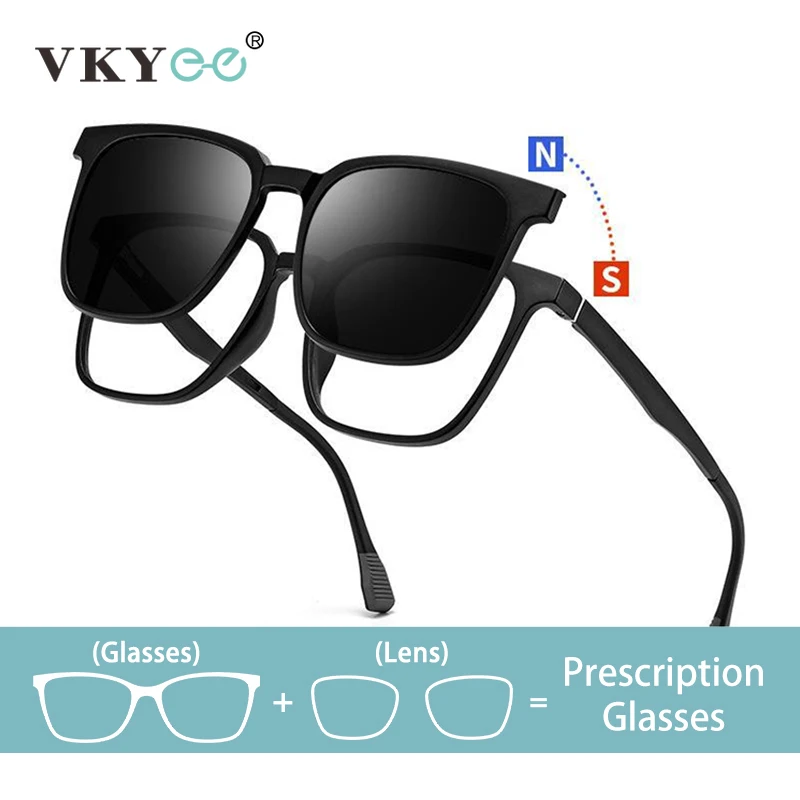 VICKY New Fashion Men's Women's Polarized Sunglasses Magnetic Clip-on Optical Myopia Glasses Reading Glasses TJ2190
VICKY New Fashion Men's Women's Polarized Sunglasses Magnetic Clip-on Optical Myopia Glasses Reading Glasses TJ2190