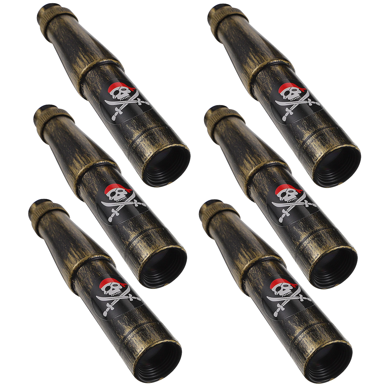 6pcs Pirate Telescope Toys Kids 3-5 Bronze Small Monocular Party Props Decorative Plaything Portable Educational Helper
6pcs Pirate Telescope Toys Kids 3-5 Bronze Small Monocular Party Props Decorative Plaything Portable Educational Helper