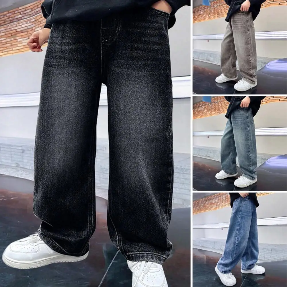 Fashion Kids Jeans For Boys Girls Casual Streetwear Denim Pants Child Straight Fit Jeans Trousers 6-16Y Children Clothing
Fashion Kids Jeans For Boys Girls Casual Streetwear Denim Pants Child Straight Fit Jeans Trousers 6-16Y Children Clothing