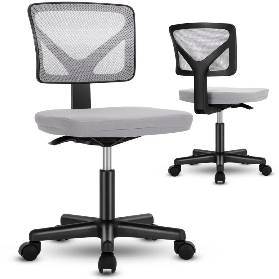 Armless Desk Chairs Set of 2, Ergonomic Adjustable Home Office Swivel Rolling Task Chair No Arms, Comfy Mesh Mid Back Computer
Armless Desk Chairs Set of 2, Ergonomic Adjustable Home Office Swivel Rolling Task Chair No Arms, Comfy Mesh Mid Back Computer