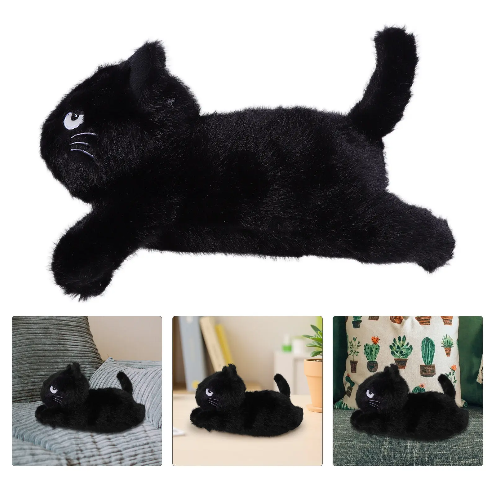 Black Cat Stuffed Animal Soft Realistic Simulation Home Decoration Cartoon Cat Cute Cuddly Pillow Companion Educational Plushie
Black Cat Stuffed Animal Soft Realistic Simulation Home Decoration Cartoon Cat Cute Cuddly Pillow Companion Educational Plushie