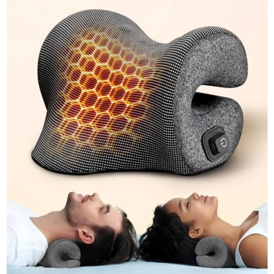 3s Heated Neck Stretcher for Pain Relief Graphene Heating Pad Odorless Neck Cloud Cervical Traction Device Chiropractic Pillow
3s Heated Neck Stretcher for Pain Relief Graphene Heating Pad Odorless Neck Cloud Cervical Traction Device Chiropractic Pillow