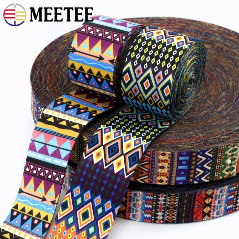 2/5Meters Meetee Ethnic Ribbon Band 38/50mm Printed Jacquard Webbing Tape Bag Strap Belt Bias Binding Clothes Sewing Accessories
2/5Meters Meetee Ethnic Ribbon Band 38/50mm Printed Jacquard Webbing Tape Bag Strap Belt Bias Binding Clothes Sewing Accessories