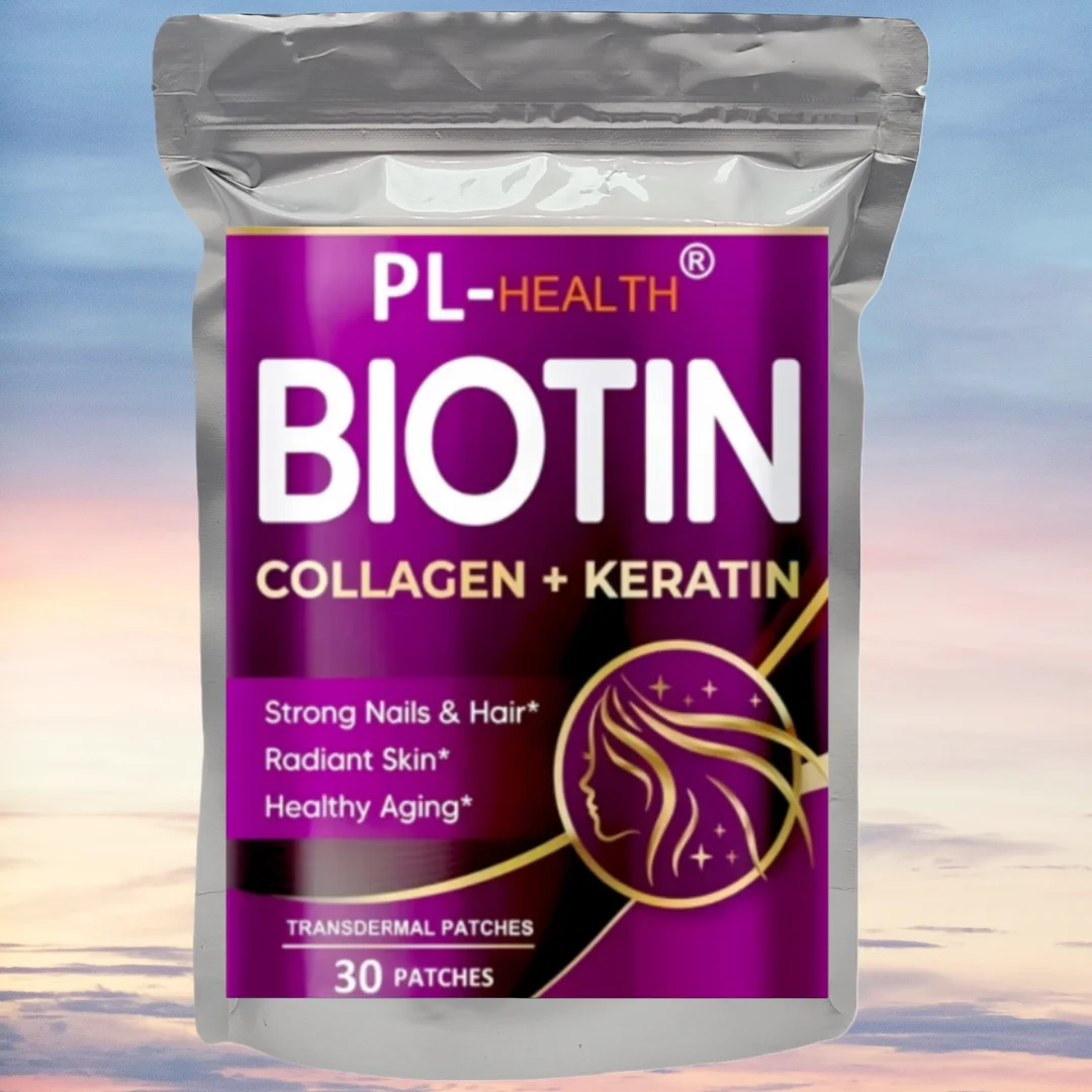 Biotin Transdermal Patches With Collagen Nails & Hair, Radiant Skin, Healthy Aging -30 Patches One Month Supply
Biotin Transdermal Patches With Collagen Nails & Hair, Radiant Skin, Healthy Aging -30 Patches One Month Supply