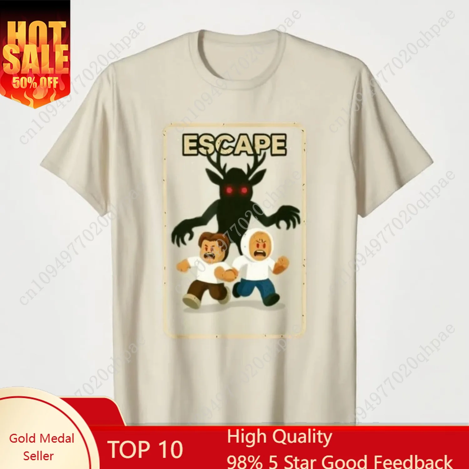 Run - 99 Nights Halloween Gamer Deer in The Forest Kids Meme T-shirt for Men Women 100% Cotton T Shirts Short Sleeve Tops
Run - 99 Nights Halloween Gamer Deer in The Forest Kids Meme T-shirt for Men Women 100% Cotton T Shirts Short Sleeve Tops