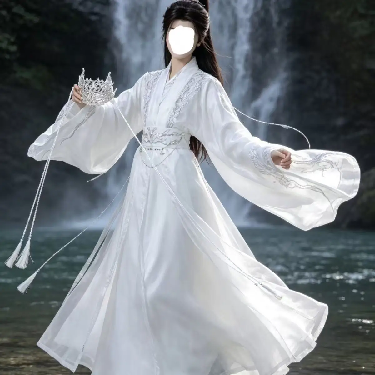 White Embroidered Hanfu for Men Women Stage Performance Suits Traditional Chinese Dress Halloween Anime Cosplay Costume Hanfu
White Embroidered Hanfu for Men Women Stage Performance Suits Traditional Chinese Dress Halloween Anime Cosplay Costume Hanfu
