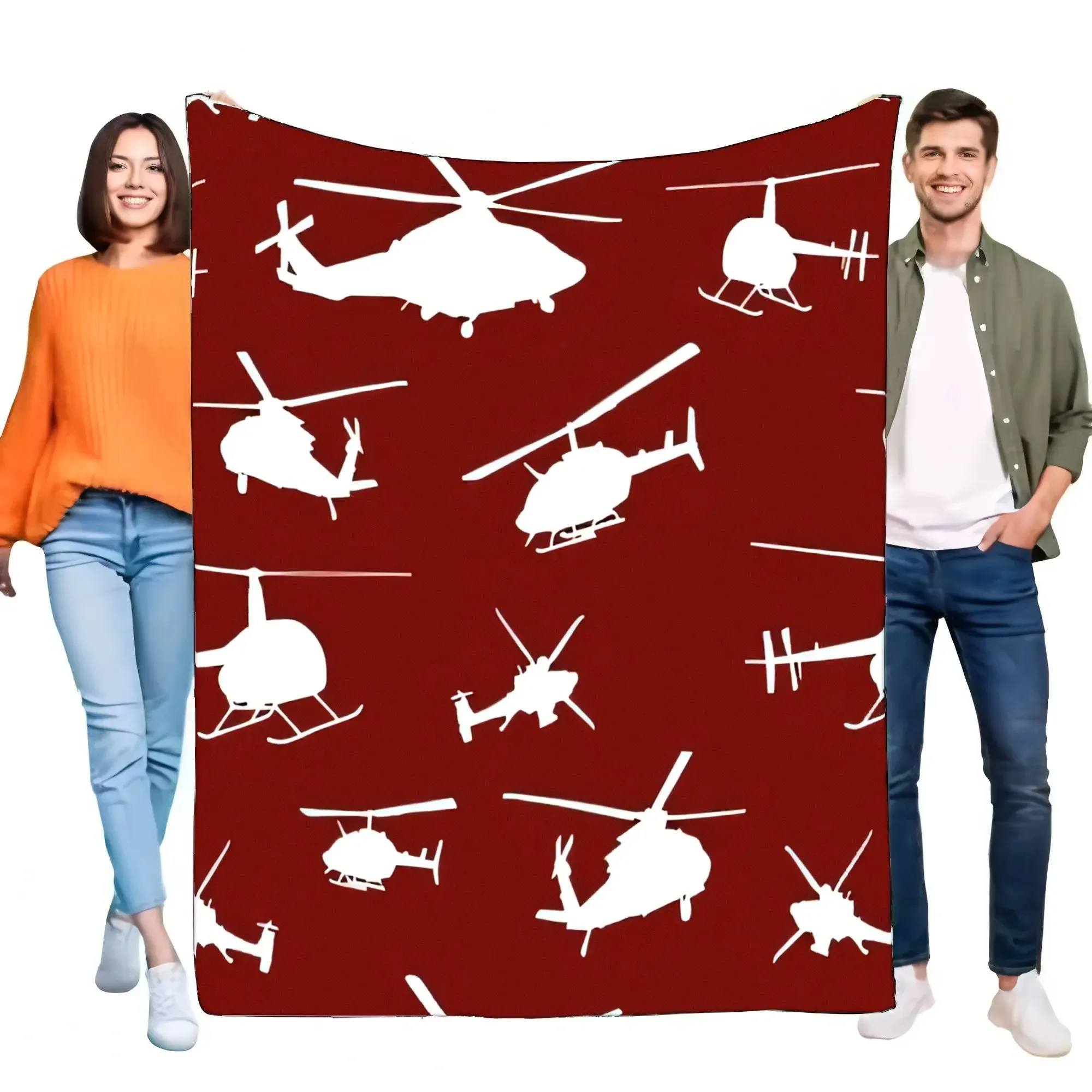 Helicopter Pattern Blanket Soft and Cozy Throw for Bed or Sofa Lightweight Design Perfect for Home Decor or Airplane Lovers Gift
Helicopter Pattern Blanket Soft and Cozy Throw for Bed or Sofa Lightweight Design Perfect for Home Decor or Airplane Lovers Gift
