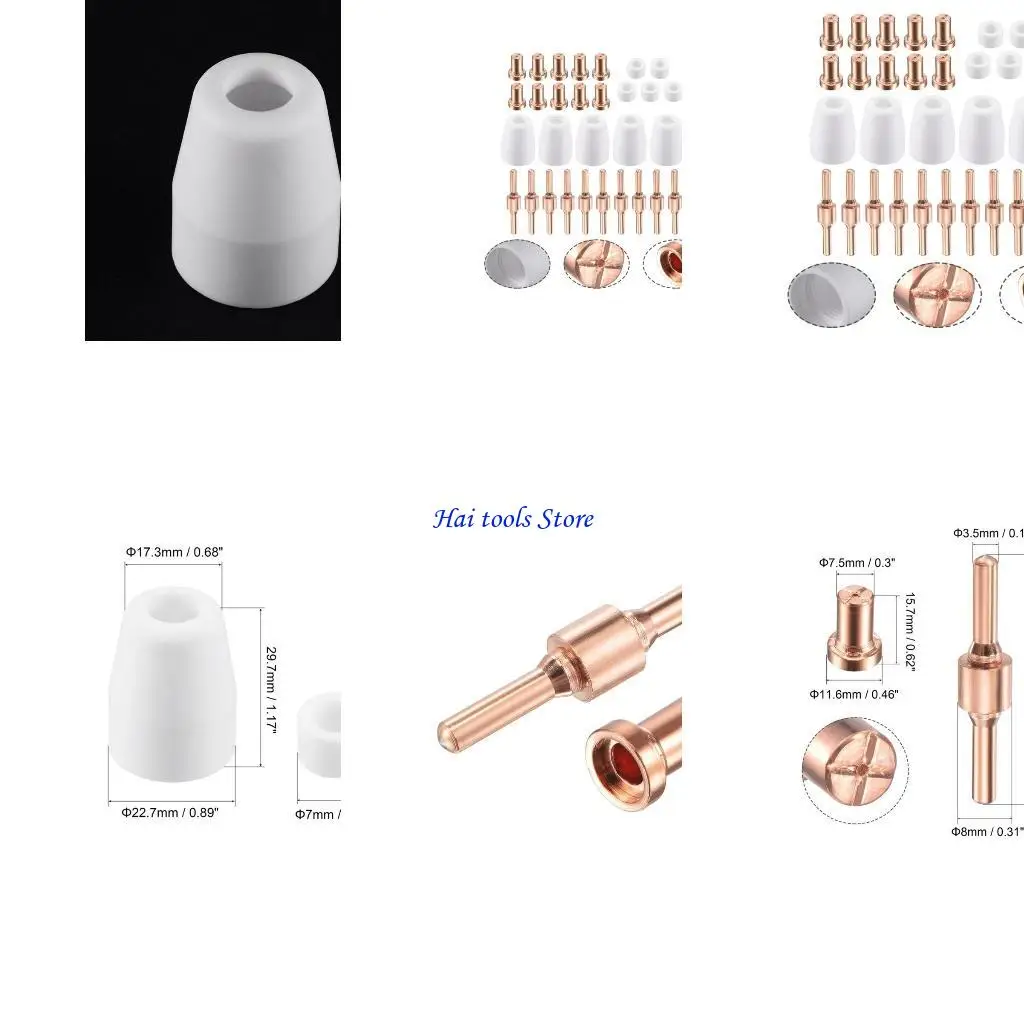 X37E Plasma-Cutter Tip Electrodes & Nozzles Consumable for CUT-40 LGK-40 Welding Tool
X37E Plasma-Cutter Tip Electrodes & Nozzles Consumable for CUT-40 LGK-40 Welding Tool