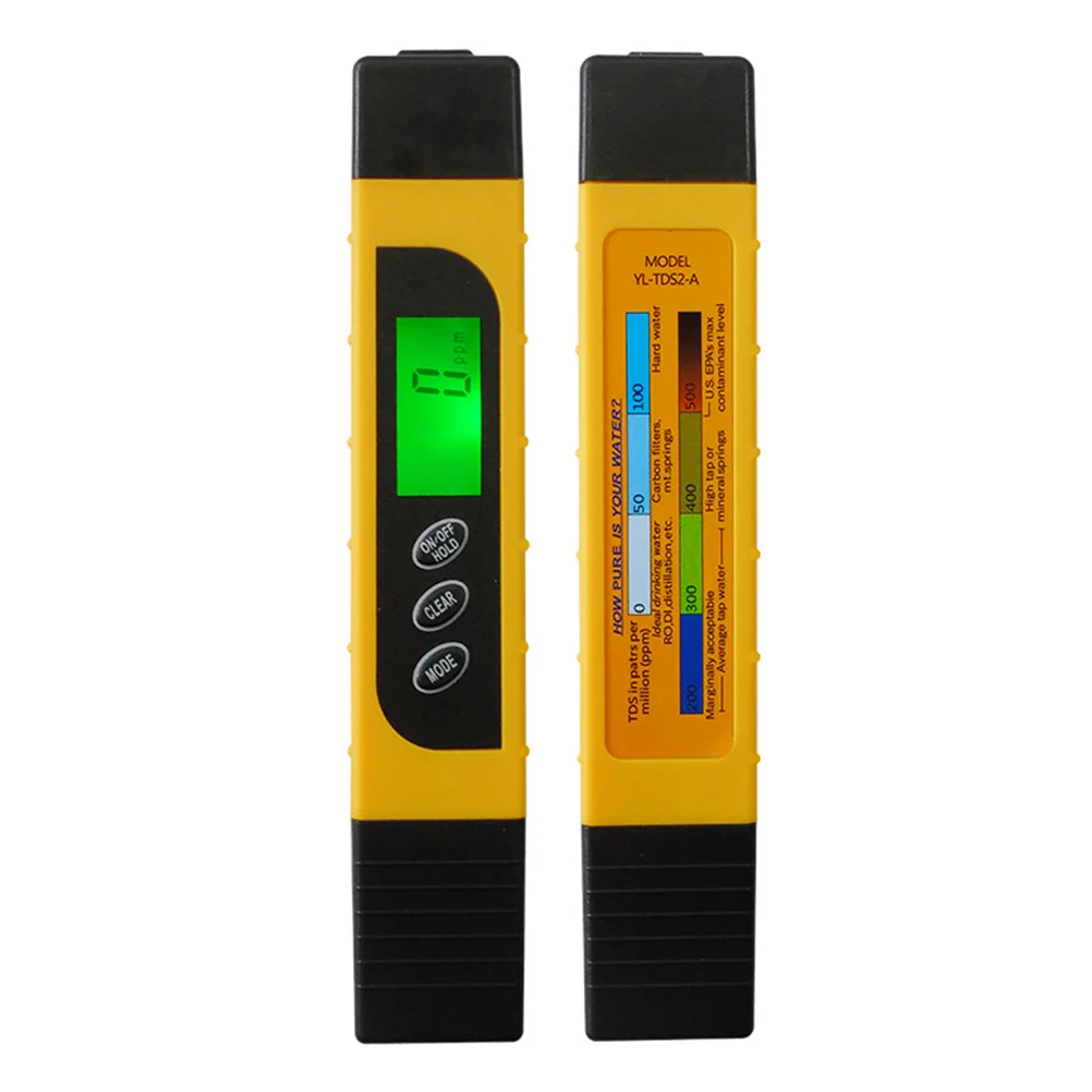 16.2x2.9cm 3 in 1 Intelligent Backlight Multi-functional Water Quality Testing Device Detection Pen (Yellow)
16.2x2.9cm 3 in 1 Intelligent Backlight Multi-functional Water Quality Testing Device Detection Pen (Yellow)