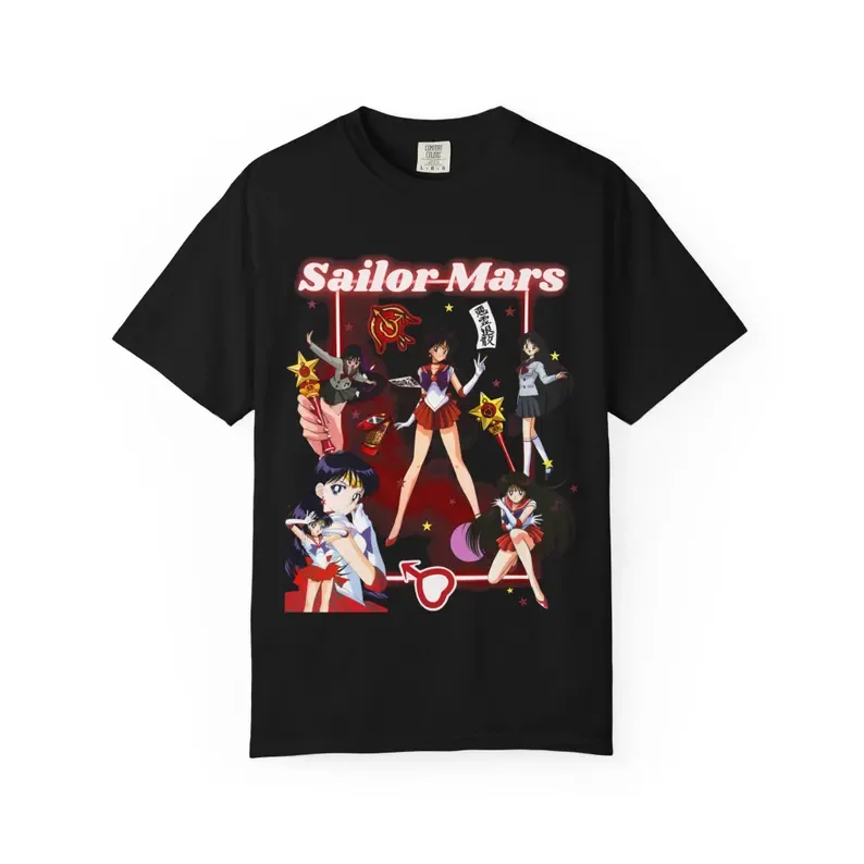 2026 Sailor Mars Collage - Pure Cotton T-shirt for Sailor Moon Anime - Comfortable, Breathable, High-Quality, Ins, Y2K Style
2026 Sailor Mars Collage - Pure Cotton T-shirt for Sailor Moon Anime - Comfortable, Breathable, High-Quality, Ins, Y2K Style