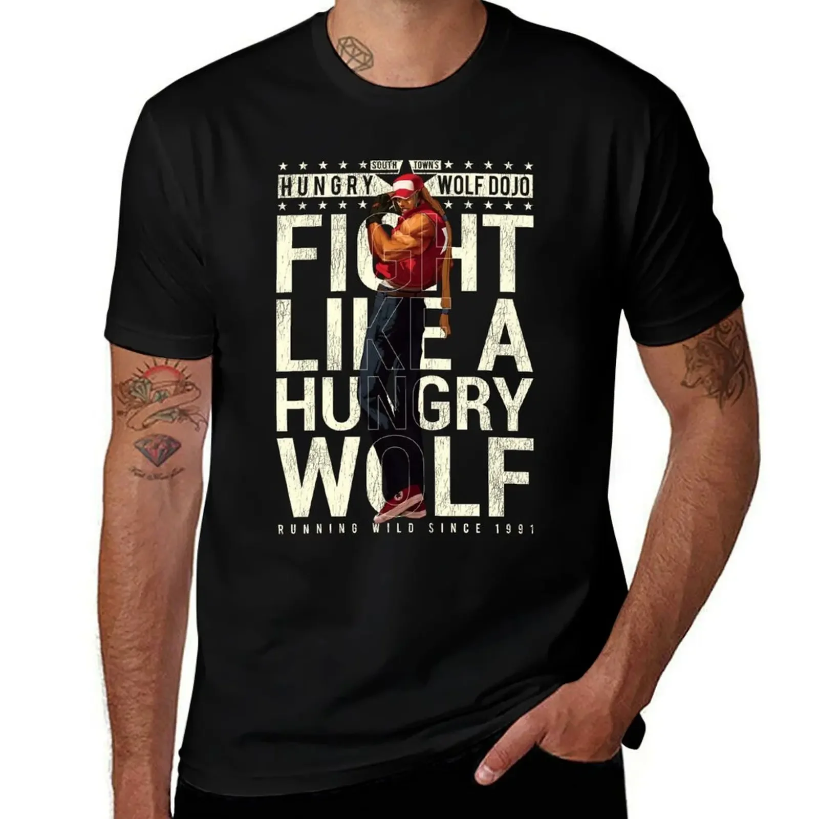Hungry Wolf Dojo Gym T-Shirt graphics vintage graphic tee animal prinfor boys Men's t-shirts
Hungry Wolf Dojo Gym T-Shirt graphics vintage graphic tee animal prinfor boys Men's t-shirts
