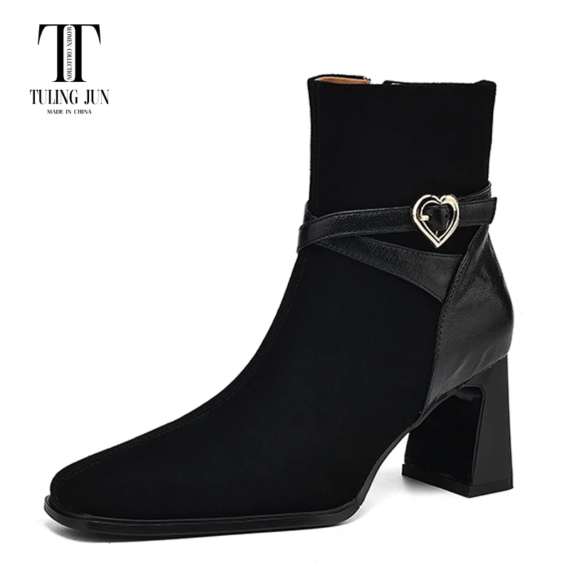 TULING JUN 2024 Autumn Winter Women's Short Boots Square Toe High Heel Fashion Comfort light luxury splicing Shoes For Women L
TULING JUN 2024 Autumn Winter Women's Short Boots Square Toe High Heel Fashion Comfort light luxury splicing Shoes For Women L