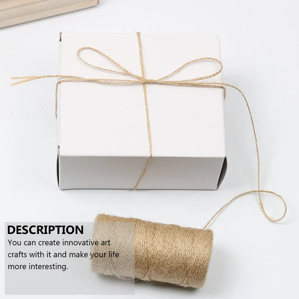 100m 2 Strands Jute Ropes Twine String Cord Eco Friendly Durable DIY Projects Home Decoration Gifts Wrapping Cord
100m 2 Strands Jute Ropes Twine String Cord Eco Friendly Durable DIY Projects Home Decoration Gifts Wrapping Cord