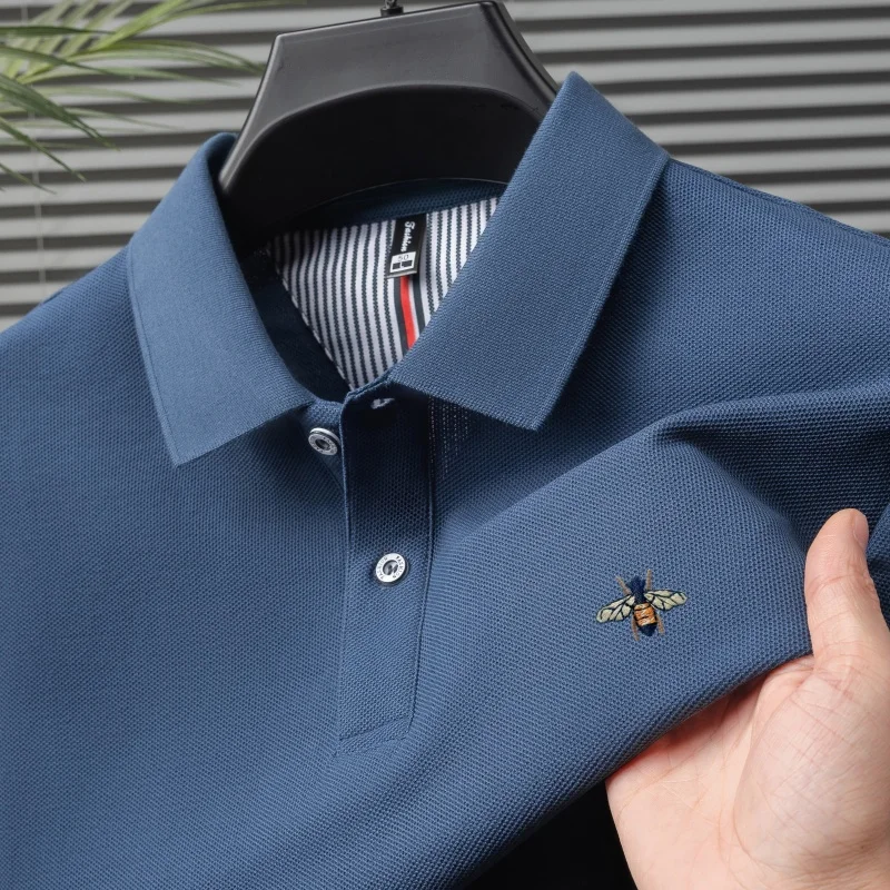 100% чистый хлопок люкс мужские рубашки с короткими рукавами Polo летняя мода горячие продажи пчелиная вышивка Paul Отдых Коммерческий Футболка
100% чистый хлопок люкс мужские рубашки с короткими рукавами Polo летняя мода горячие продажи пчелиная вышивка Paul Отдых Коммерческий Футболка