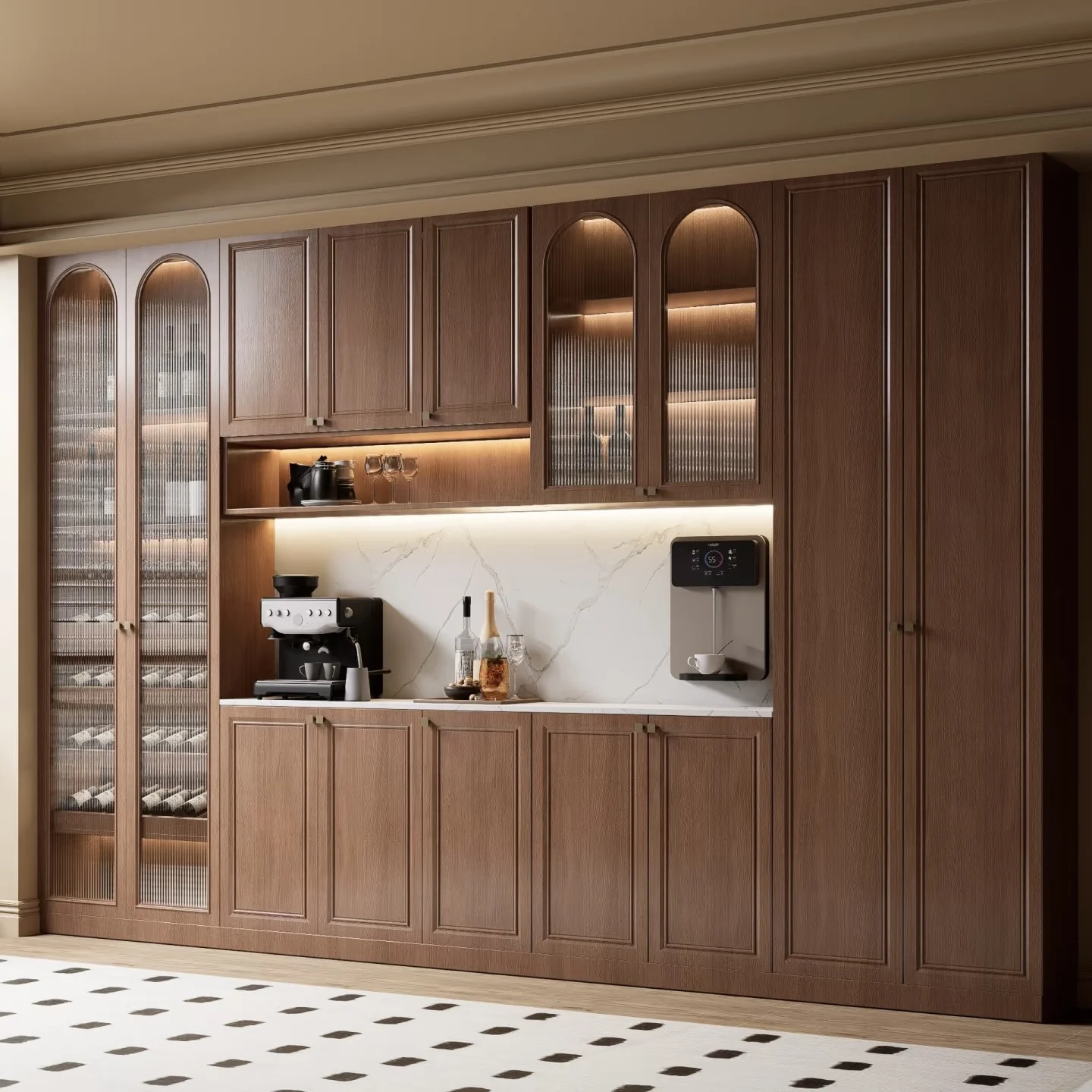 Wooden Wine Cabinet, Luxurious Design, Suitable For Home Bars And Commercial Use
Wooden Wine Cabinet, Luxurious Design, Suitable For Home Bars And Commercial Use