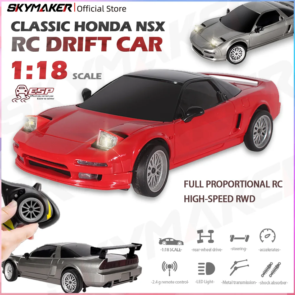LDRC 1/18 LD1803 2WD NXS Drift Car 2.4G Remote Control RTR ESP Gyroscope LED Lights Full Scale RC Car Model Toys Gifts For Adult
LDRC 1/18 LD1803 2WD NXS Drift Car 2.4G Remote Control RTR ESP Gyroscope LED Lights Full Scale RC Car Model Toys Gifts For Adult